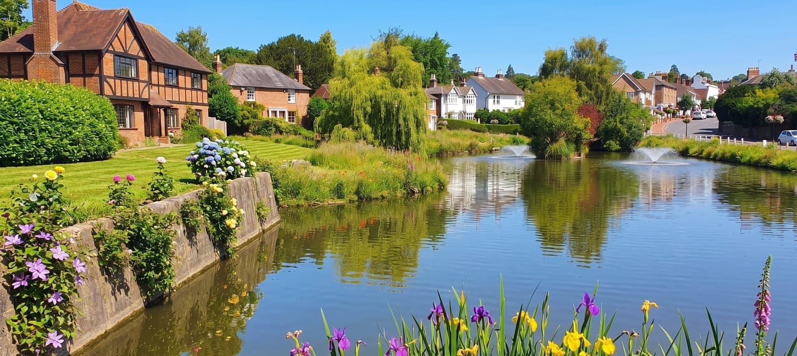 The village of Lindfield, West Sussex close to Crossways Residential Care Home